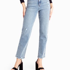 Immymart HIGH RISE SLIM STRAIGHT JEAN
