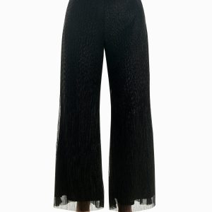 Immymart LUREX PULL-ON WIDE LEG PANT