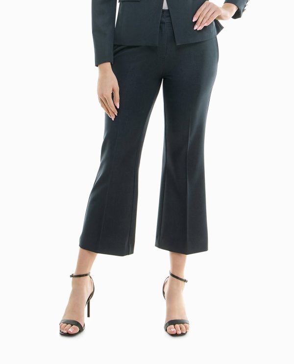 INDIGO DENIM FLARE BOTTOM ANKLE PANT